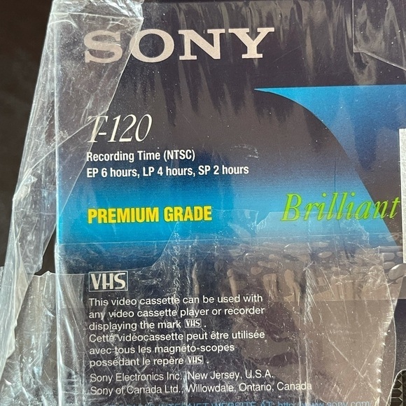 Sony premium VHS 6 hour blank tapes set of six new - Picture 7 of 13